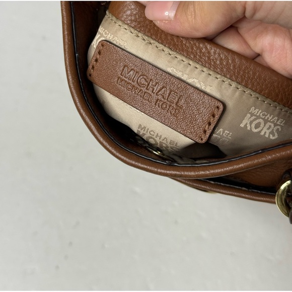 Michael Kors Leather Messenger Bag - Picture 9 of 9